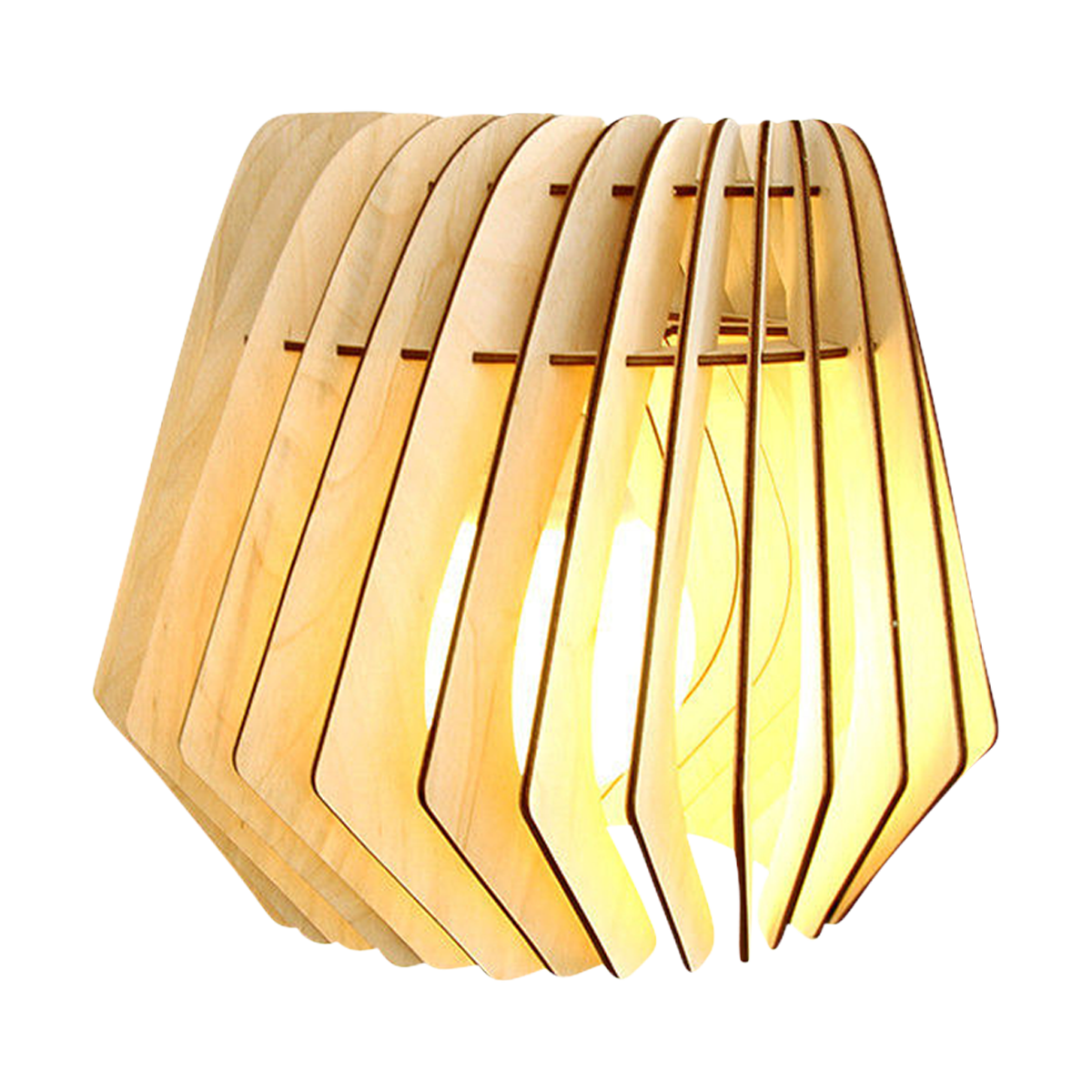 Bomerango Spin M houten lampenkap medium - Ø 37 cm