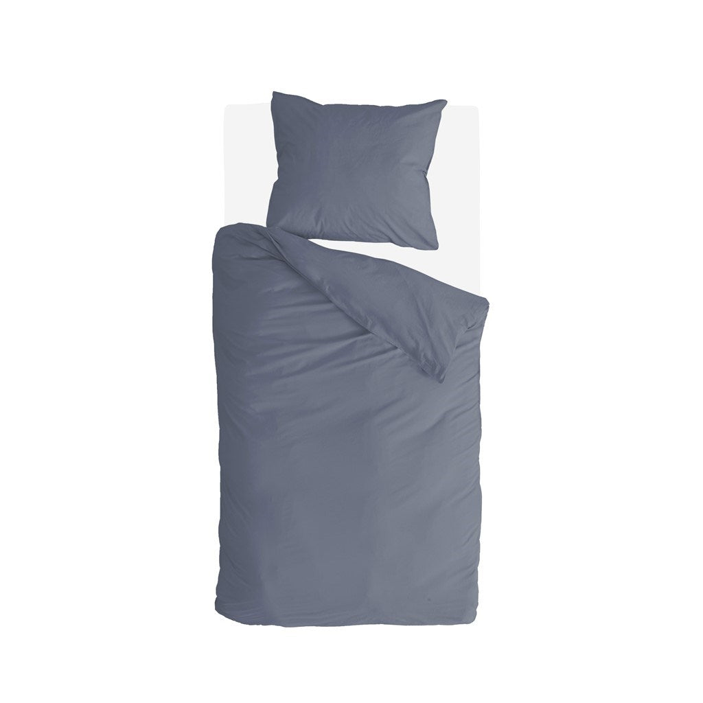 Byrklund - Dekbedovertrek Sleep Softly - 140x220 - Donker Blauw
