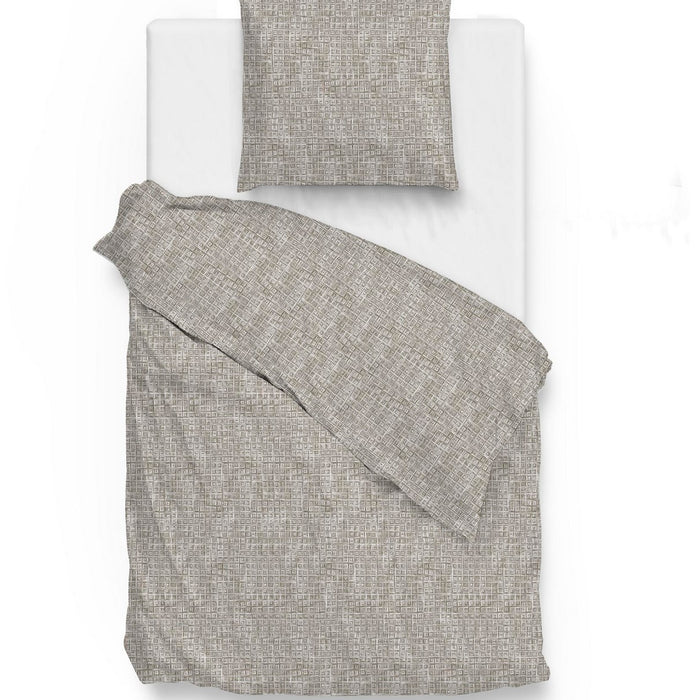Zo Home Dekbedovertrek Flanel Blitz - rock taupe