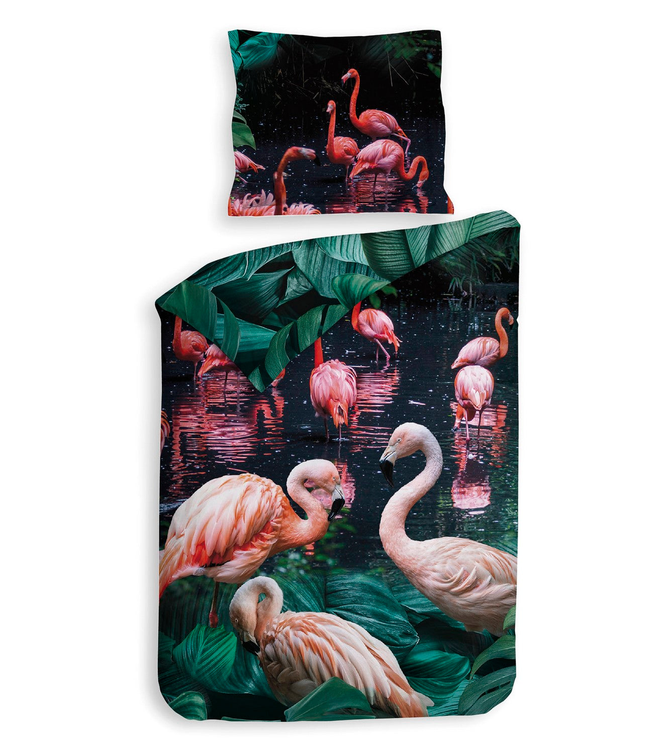 Heckett Lane Dekbedovertrek Katoen Satijn Goran - green