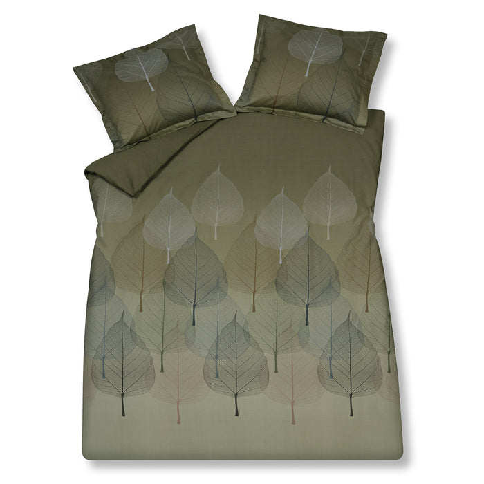 Vandyck Dekbedovertrek PLANTY Oak Green 140x220 cm (satijnkatoen)