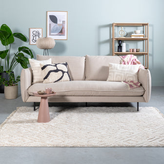 by fonQ Groovy Sierkussen 40 x 60 cm - Ivoor