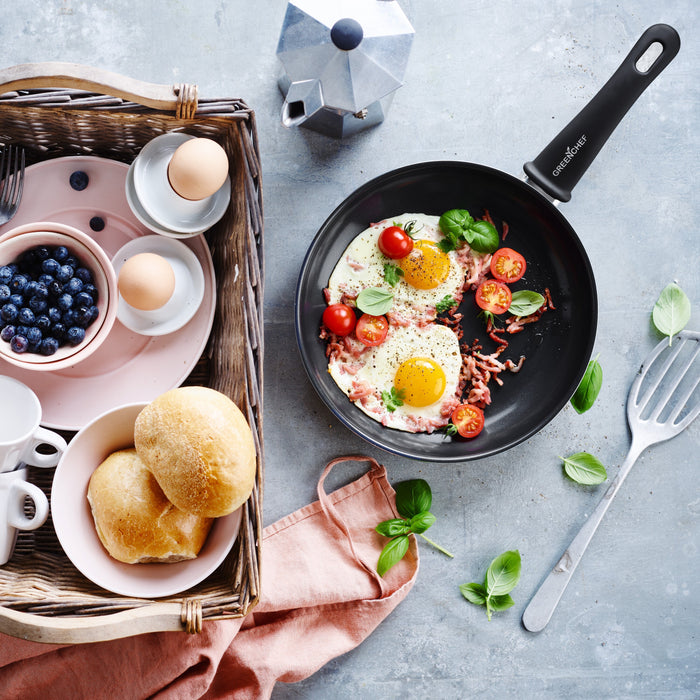 GreenChef Soft Grip Koekenpannenset Ø 20 + 28 cm