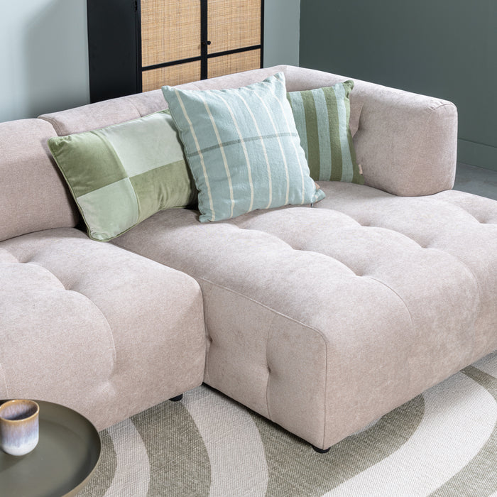 by fonQ Linen Line Sierkussen 50 x 50 cm - Lichtblauw