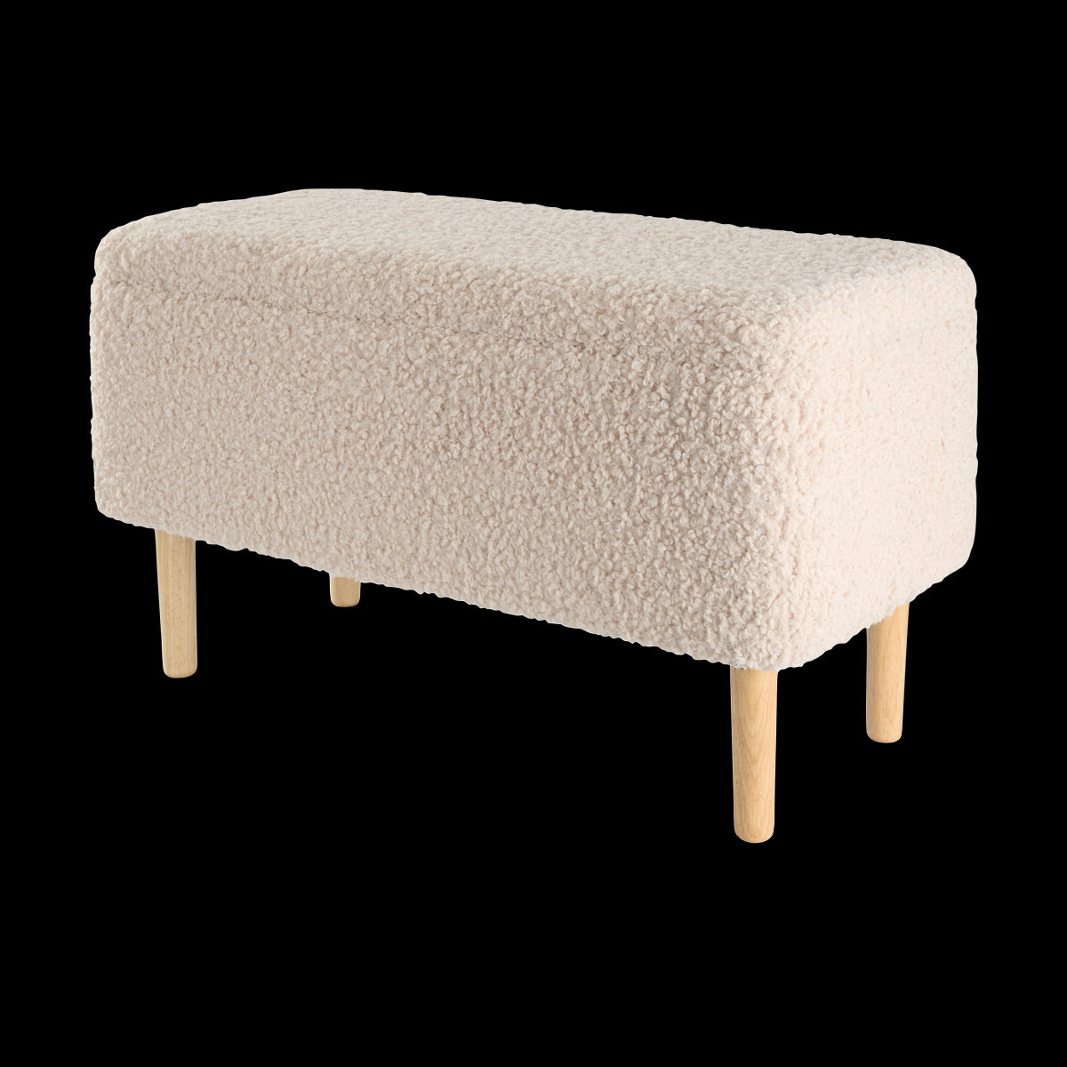 Lisomme Sem Teddy Bankje met Opbergruimte - Grijs