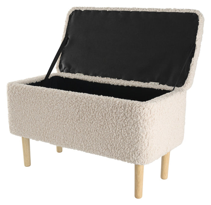 Lisomme Sem Teddy Bankje met Opbergruimte - Grijs