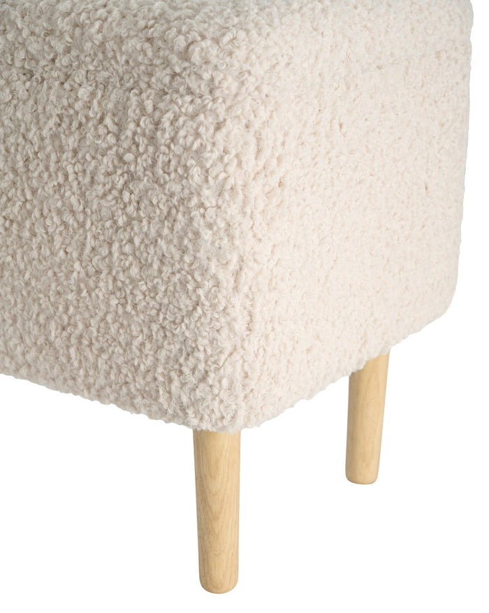 Lisomme Sem Teddy Bankje met Opbergruimte - Grijs