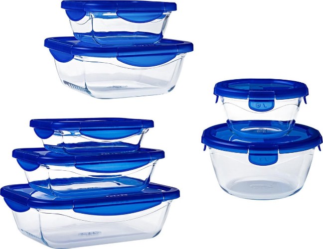 Pyrex - Cook & Go Schaal Set van 7 Stuks