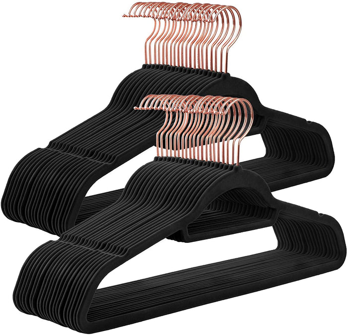 ACAZA Kledinghanger Zwart  - 50 st.