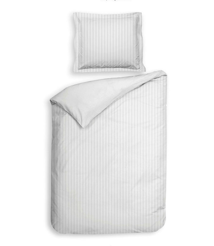 Heckett Lane Dekbedovertrek Katoen Satijn Banda - white