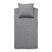 Damai Groove Dekbedovertrek 140 x 200|220 cm - Grijs