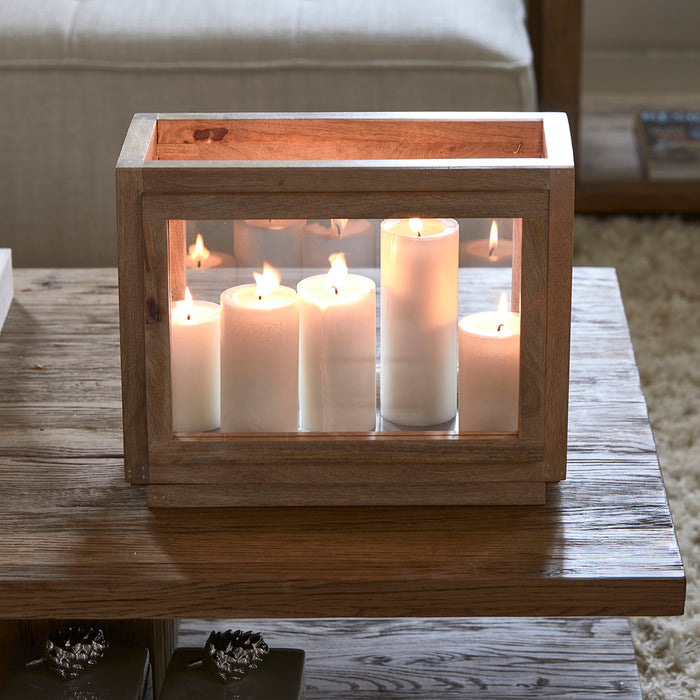 Riviera Maison Lantaarn Bruin, Kaarsenhouder groot - RM Ophèlia