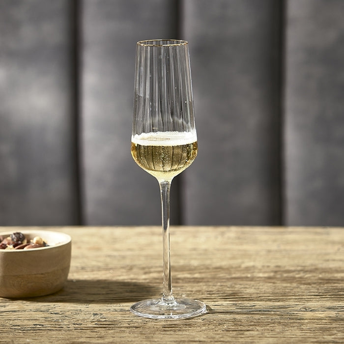 Riviera Maison Champagneglazen set, Transparant - Les Saises - 2 stuks