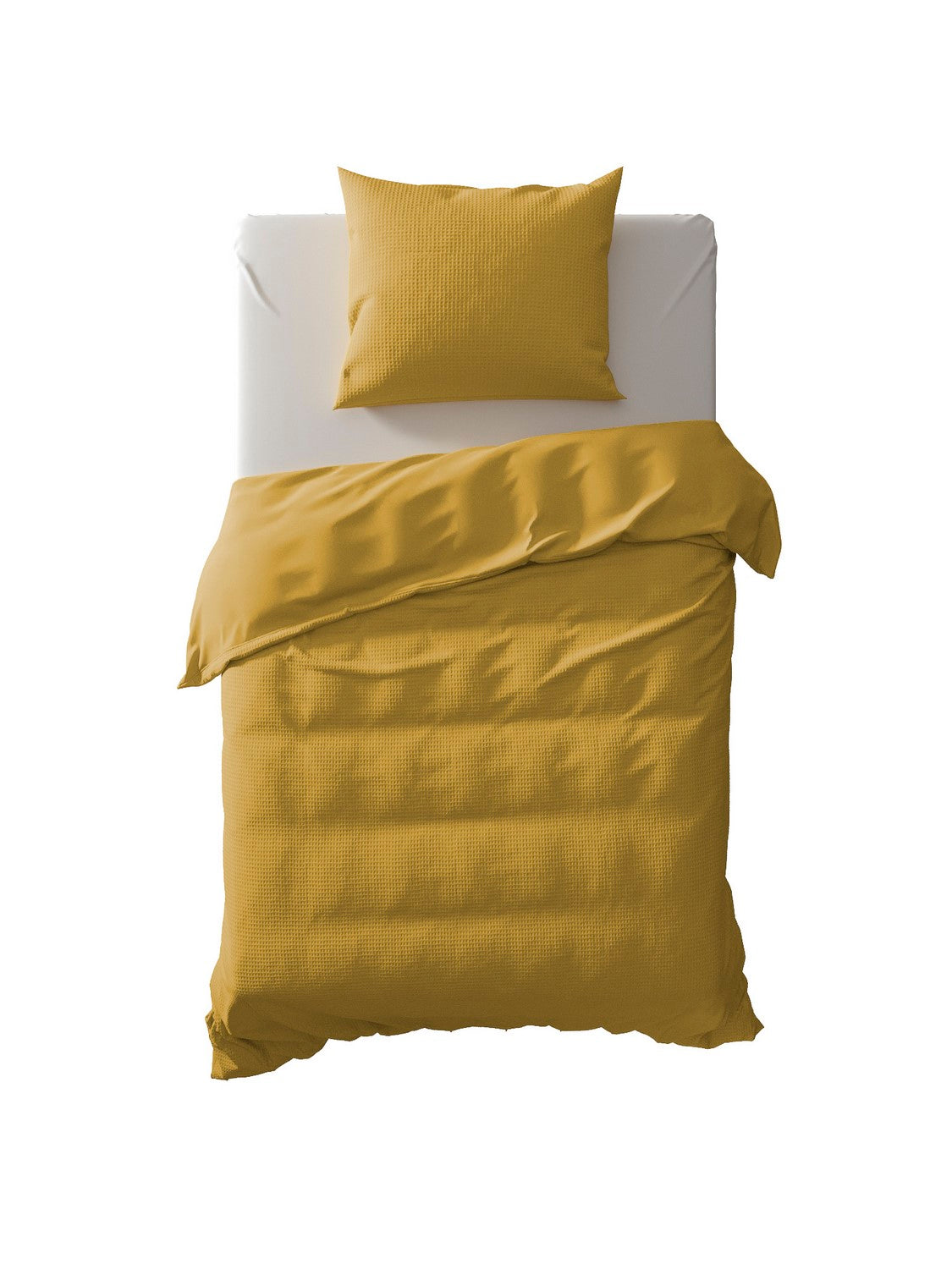 Yellow Dekbedovertrek Katoen Cialda ochre gold