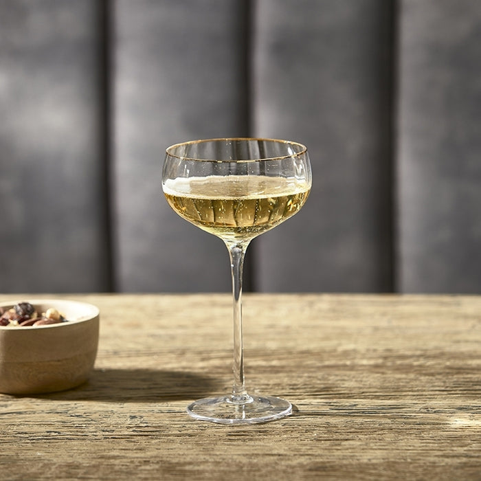 Riviera Maison Champagneglazen set, Transparant - Les Saises - 2 stuks