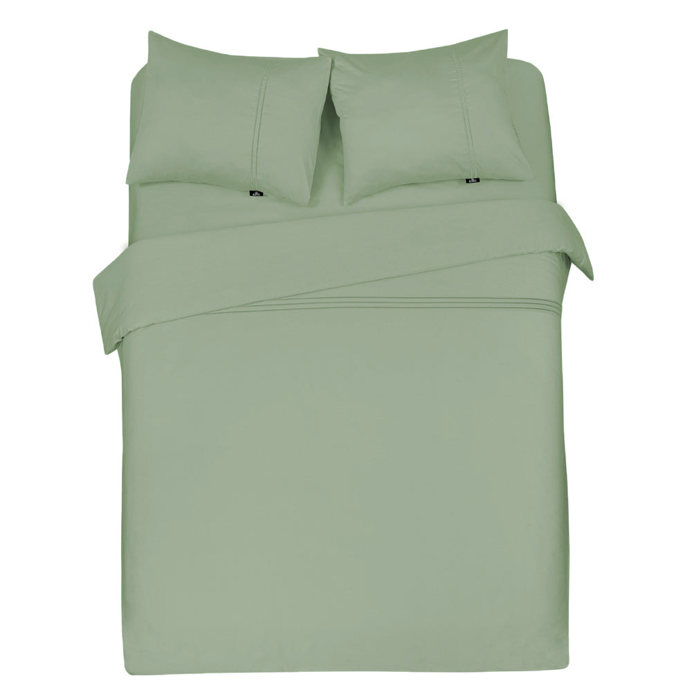 Luxe dekbedovertrek King - 300 TC topkwaliteit - 140x200|220 - groen