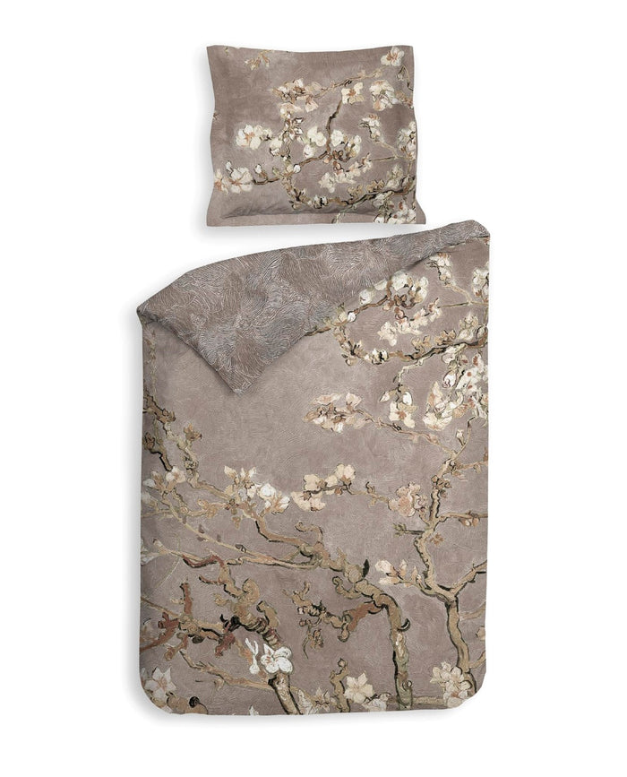 Heckett Lane Dekbedovertrek Katoen Satijn Boaz - wood taupe