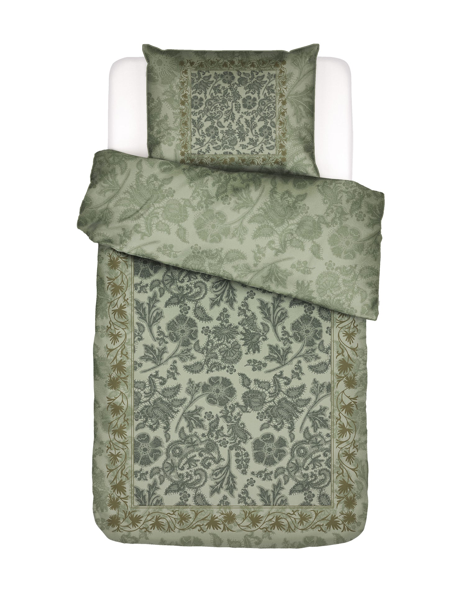 Essenza Maere Dekbedovertrek 140 x 220 cm - Comforting Green