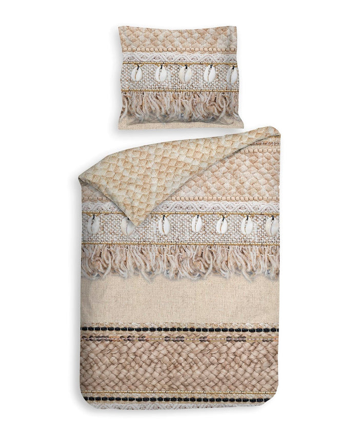 Heckett Lane Dekbedovertrek Katoen Twill Linna - brick red