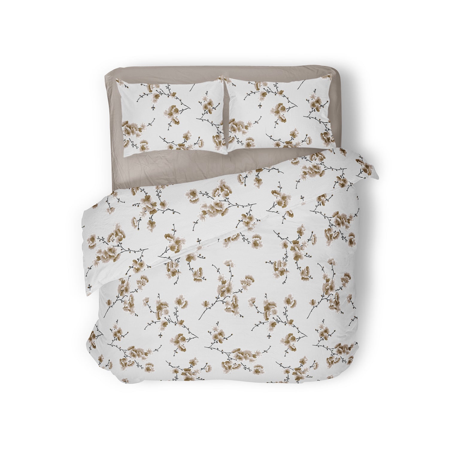 Elegance Dekbedovertrek Lina - taupe