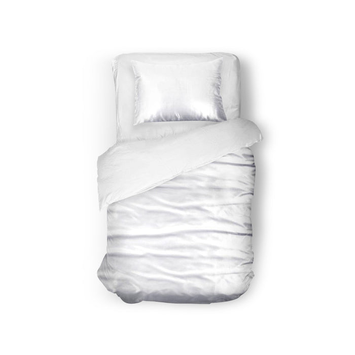 Elegance Silk Dekbedovertrek Glans Satijn white