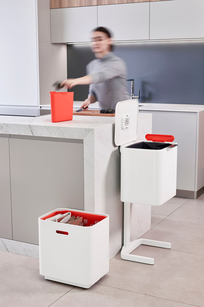 Joseph Joseph - Intelligent Waste Afvalemmer Totem Max 60 liter - Wit