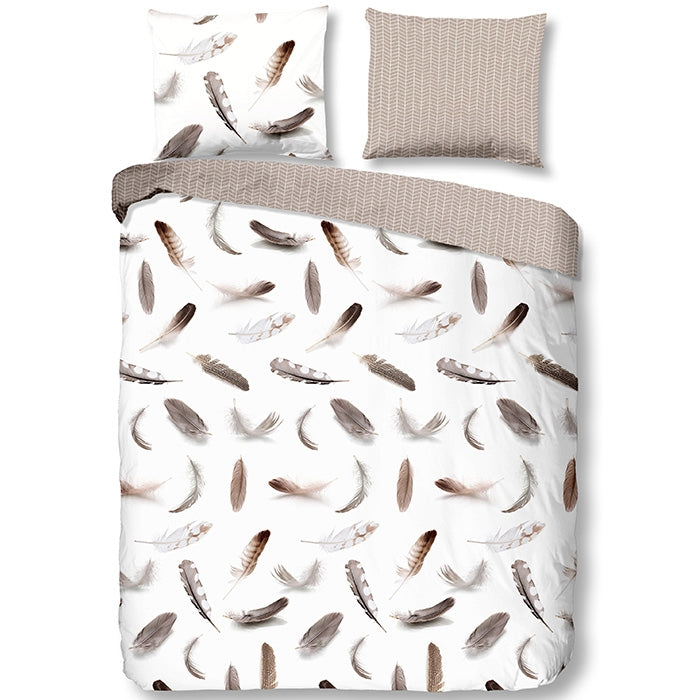 Good Morning Dekbedovertrek Flanel Veertjes-2-persoons (200 x 200|2...