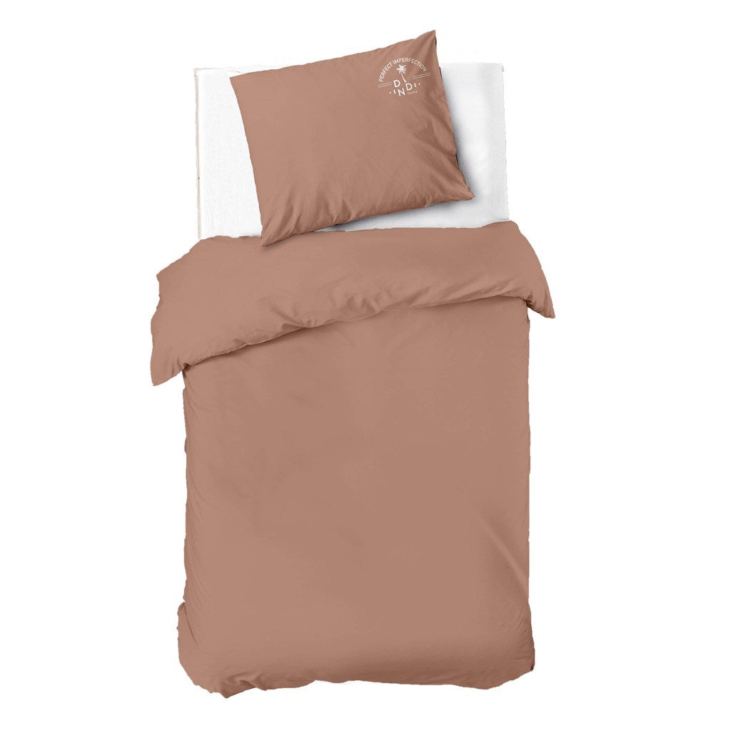 Dindi Home - Dekbedovertrek Plain Beauty - 140x220 - Terra