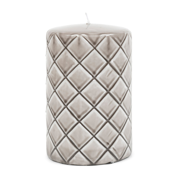 Riviera Maison Stompkaars beige, ruiten print - Padded (ØxH) 9,5x15