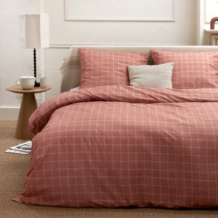 Cinderella Brecht - Dekbedovertrek - Katoen - 260x200|220 cm - Terra