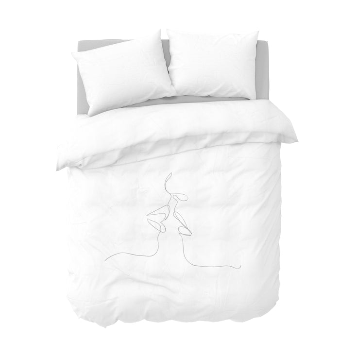 Y-NOT Kissing Art Dekbedovertrek 200 x 240 cm