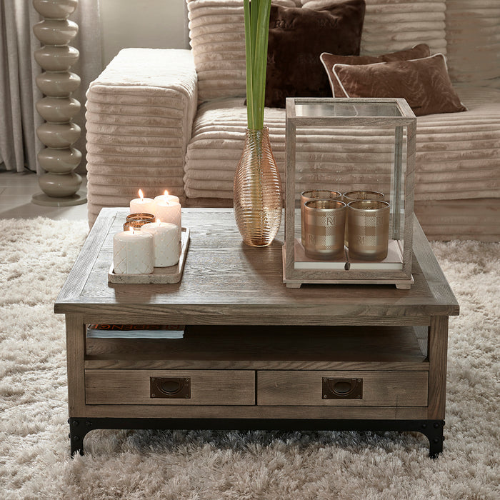 Riviera Maison Stompkaars wit, ruiten print - Padded (ØxH) 9.5x10