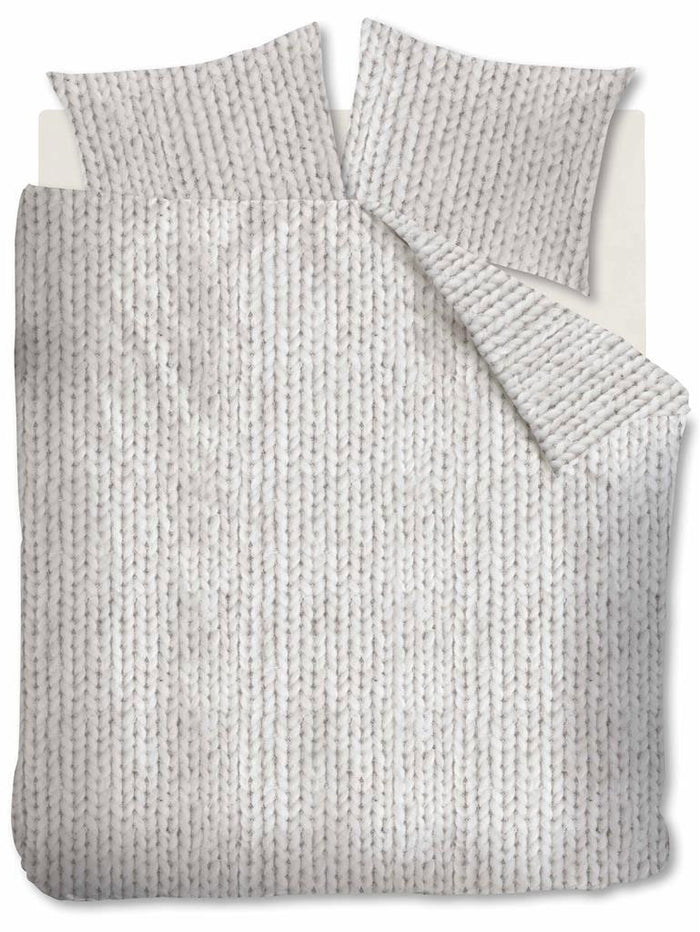 Ambiante Dekbedovertrek Erin Flanel Naturel-140x200|220