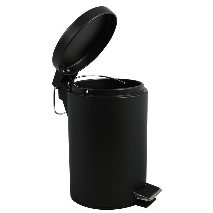 MSV Pedaalemmer - zwart - 3 liter - 17 x 25 cm