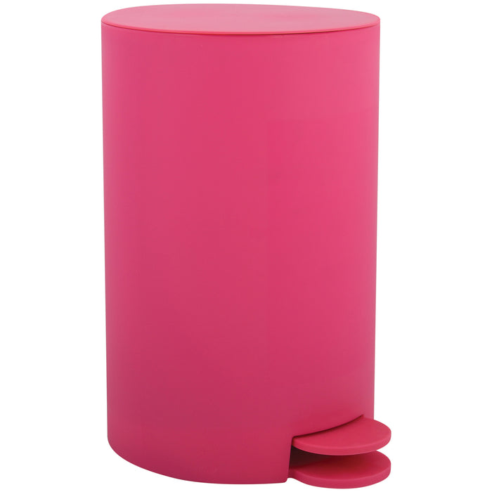 MSV kleine badkamer|toilet pedaalemmer - fuchsia roze - 3L - 15 x 27cm