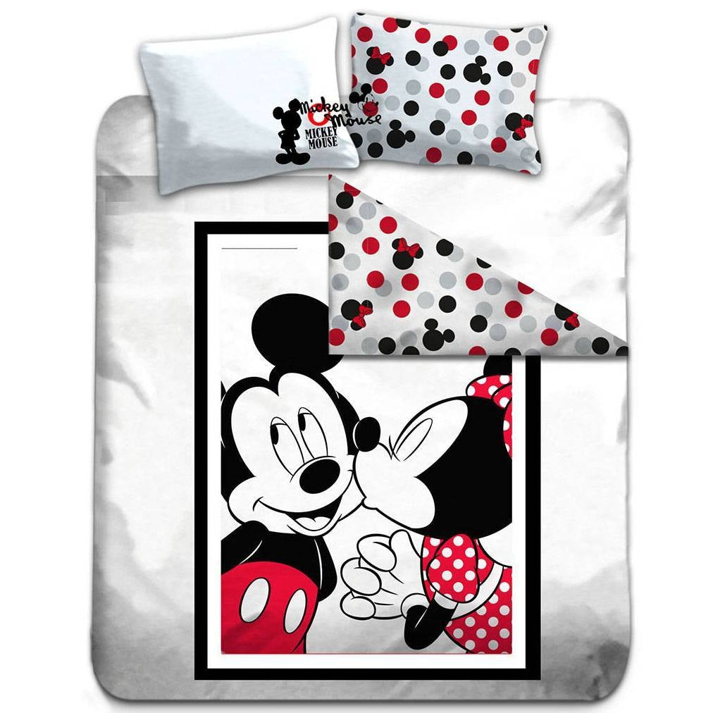 Minnie en Mickey Mouse Dekbedovertrek Kiss-200x200|220