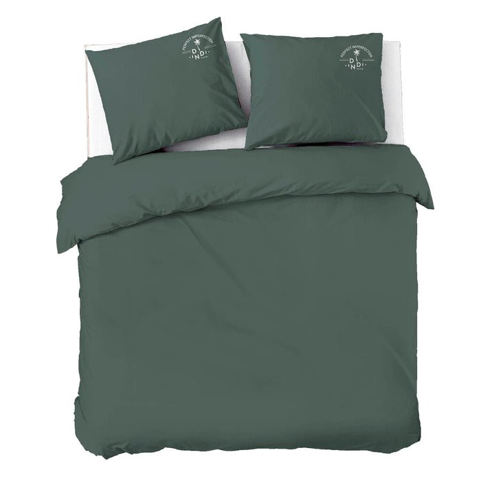 Dindi Home - Dekbedovertrek Plain Beauty - 200x220 - Donker Groen