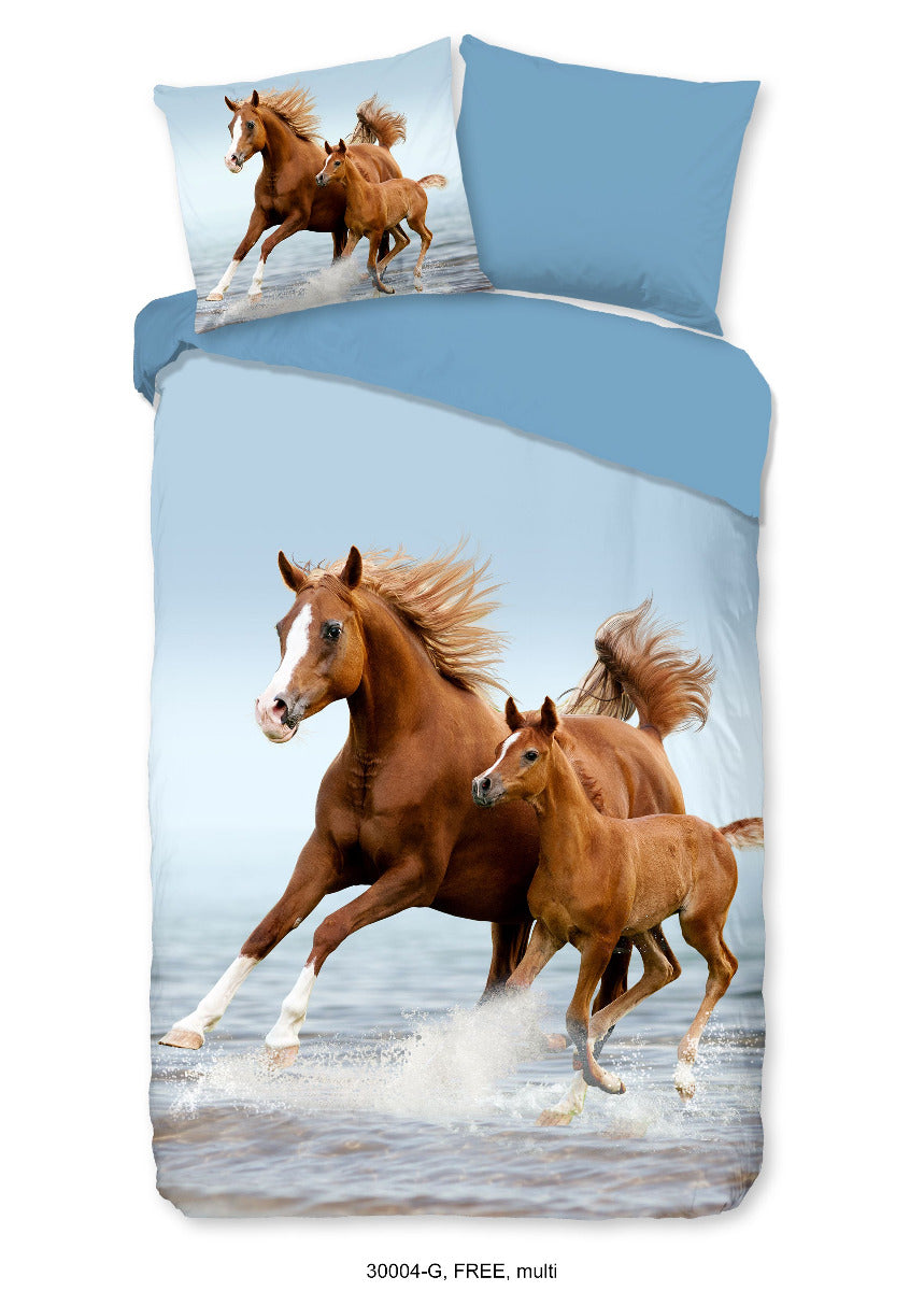 Kinder Dekbedovertrek Good Morning Katoen Free - multi 140x200|220cm