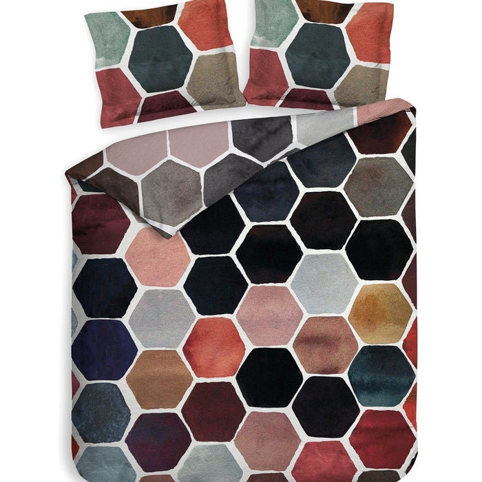 Heckett Lane Dekbedovertrek Katoen Twill Akos - multi