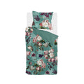 Byrklund - Dekbedovertrek Flowers United - 140x220 - Turquoise
