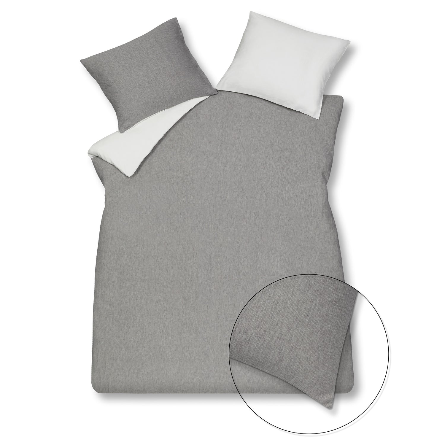 Vandyck Dekbedovertrek HOME 88 Grey 200x220 cm (katoen)