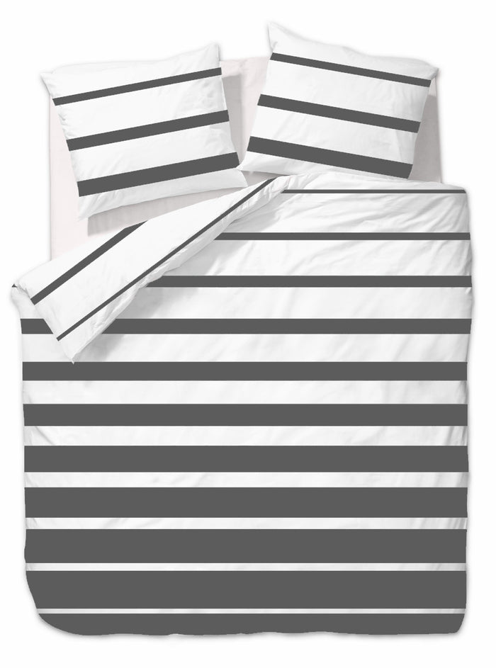 Ten Cate Katoenen Dekbedovertrek - 200x200|220 - Celia Antraciet