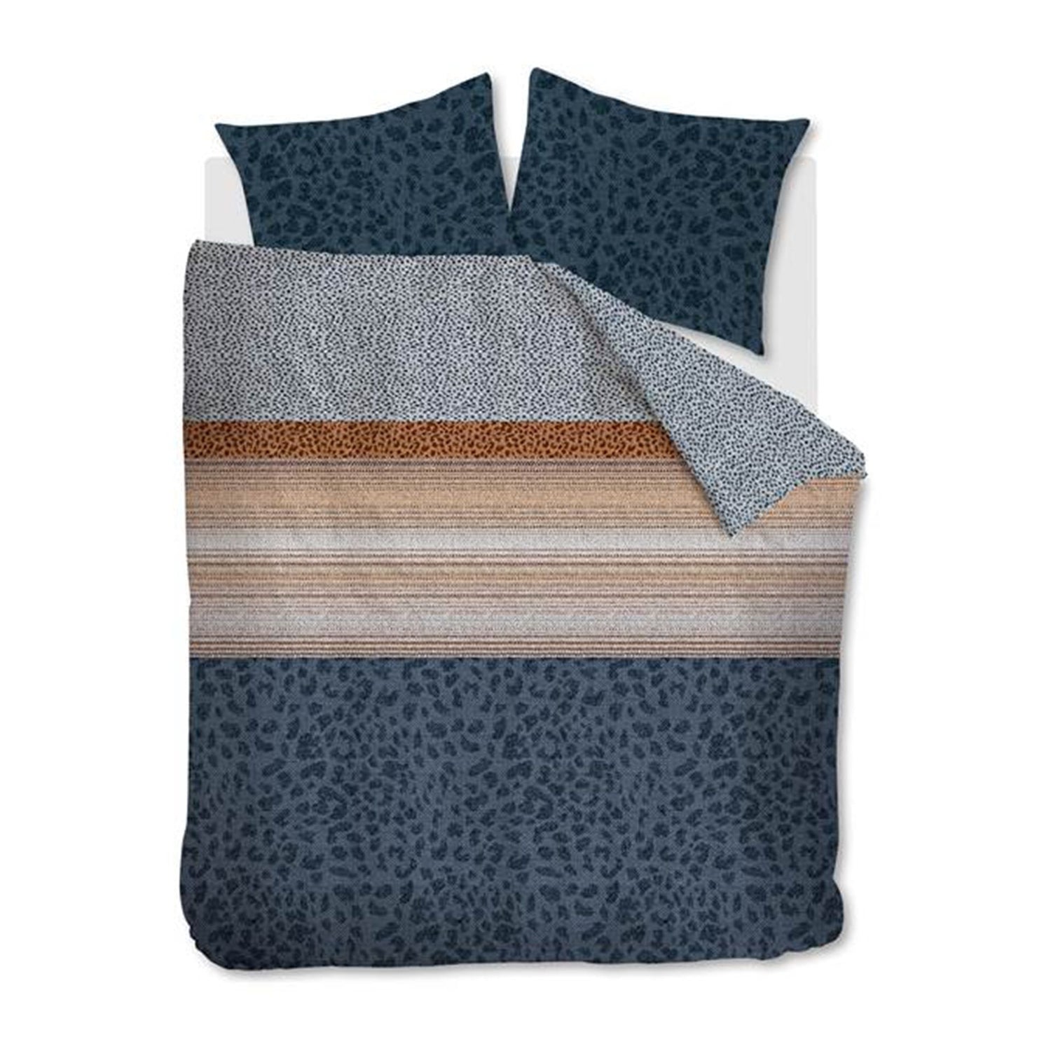 Beddinghouse Feis dekbedovertrek 240x220 - blauw