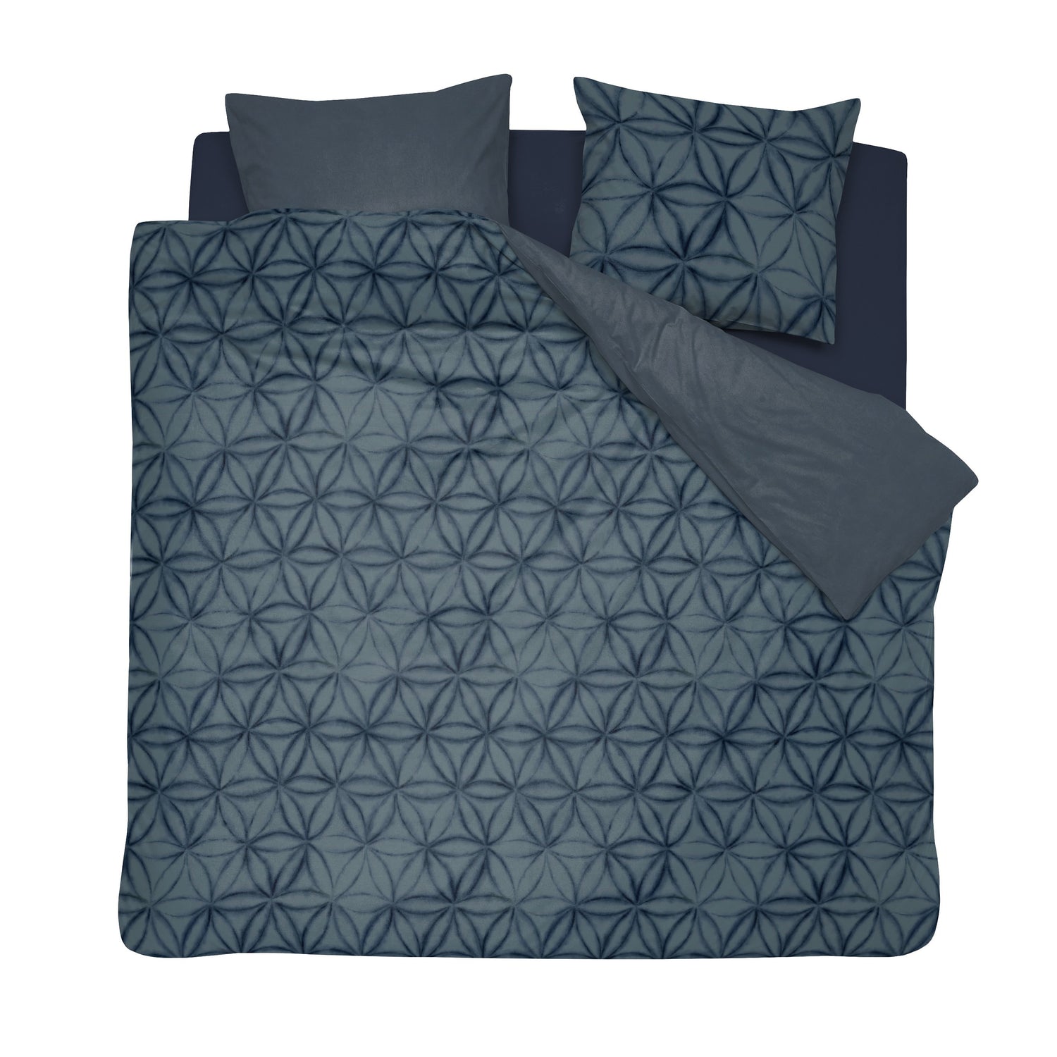 Cinderella Isolde - Dekbedovertrek - Katoen - 200x200|220 cm - Blue