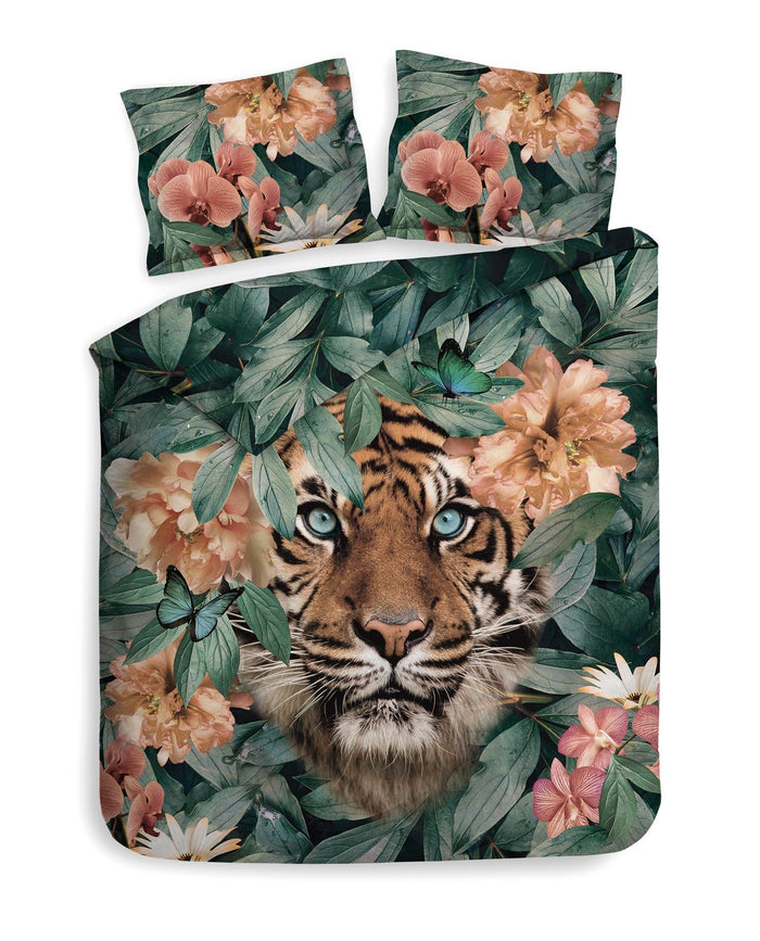 Heckett Lane Dekbedovertrek Katoen Twill Lionel - forest green