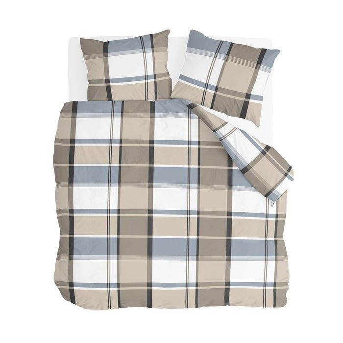 Byrklund - Dekbedovertrek Big Squares - 200x220 - Zand