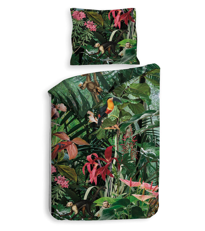 Heckett Lane Dekbedovertrek Katoen Satijn Frey - green