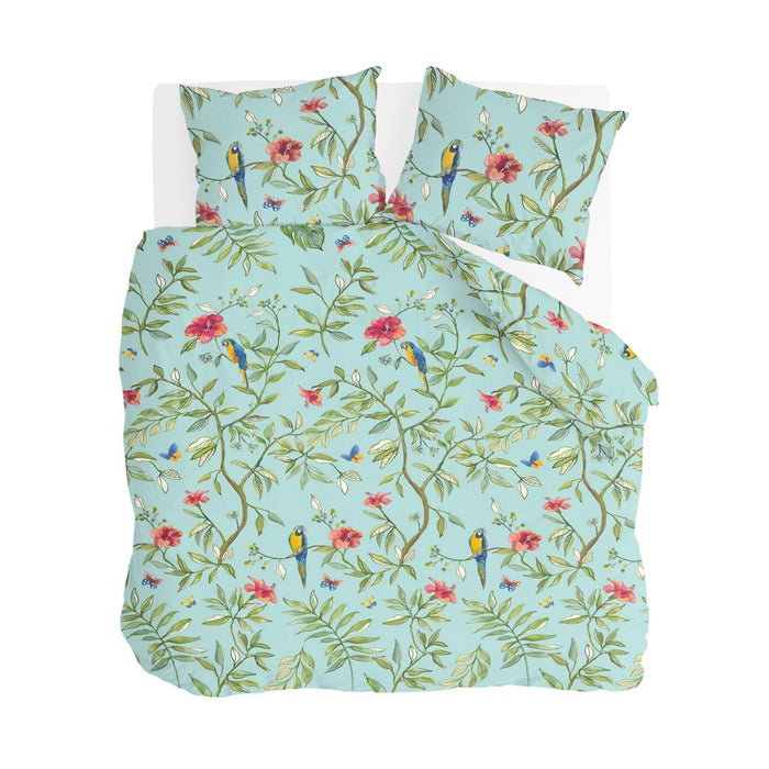 Byrklund - Dekbedovertrek Bird Garden - 200x220 - Aqua