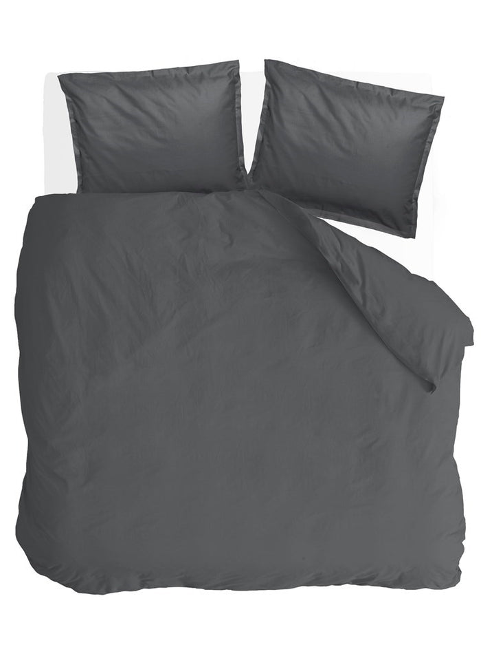 Walra - Dekbedovertrek Vintage Satin - 200x220 - Antraciet