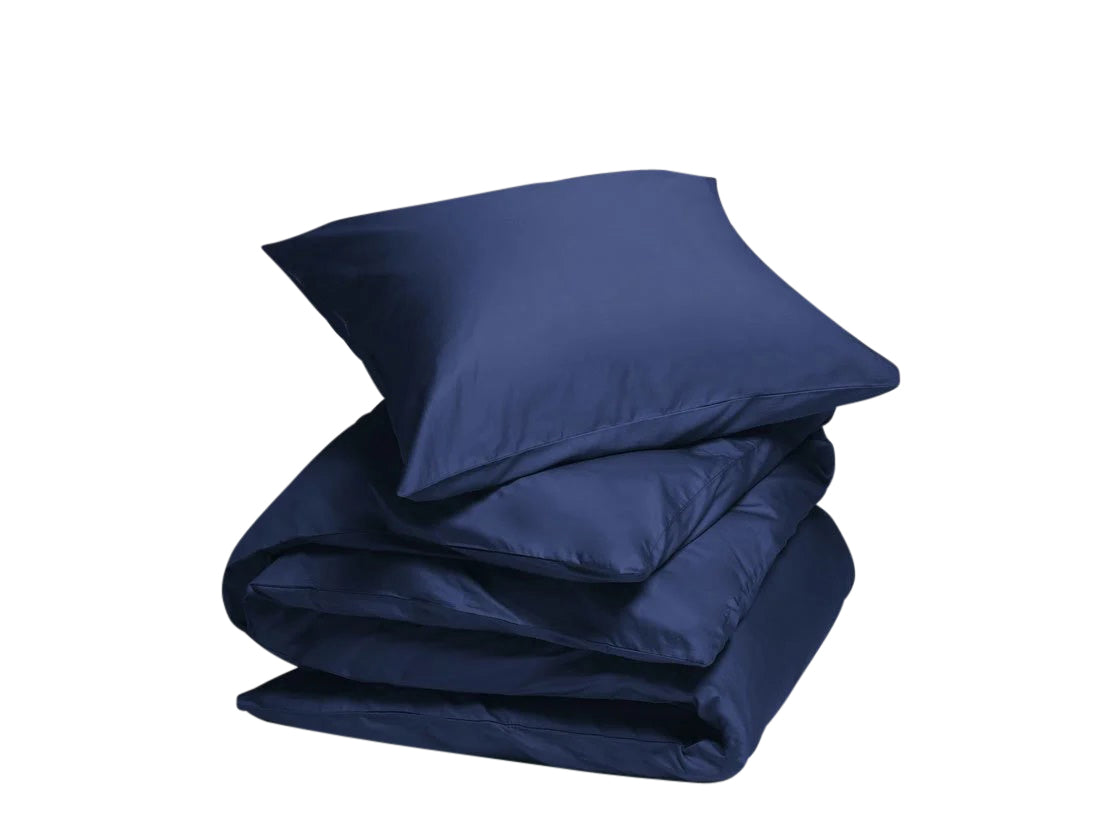 Yumeko overtrekset katoen satijn night blue 140x220 + 1|60x70